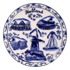 Wandbord Embossed Holland, 15 cm 